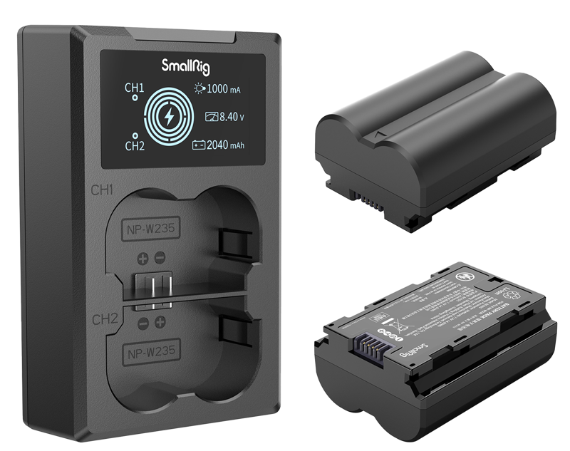 SMALLRIG 3822 NP-W235 Battery & Charger Kit