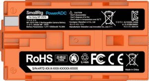 SMALLRIG 4972 NP-F970 USB-C Rechargeable Camera Battery Orange