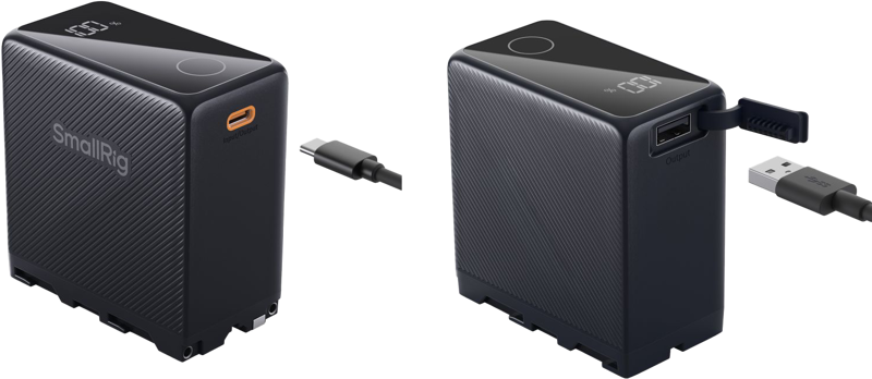 SMALLRIG 4469 Camera Battery USB-C Rechargeable NP-F970 Black