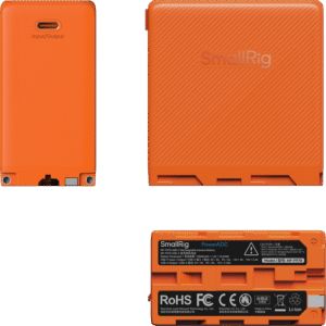 SMALLRIG 4576 Camera Battery USB-C Rechargeable NP-F970 Orange