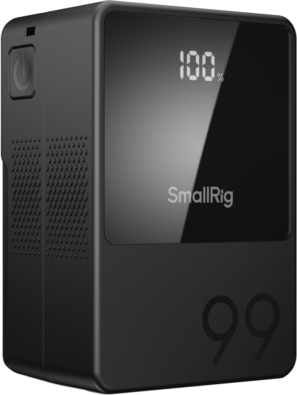 About 70% of the size of a normal V-mount battery