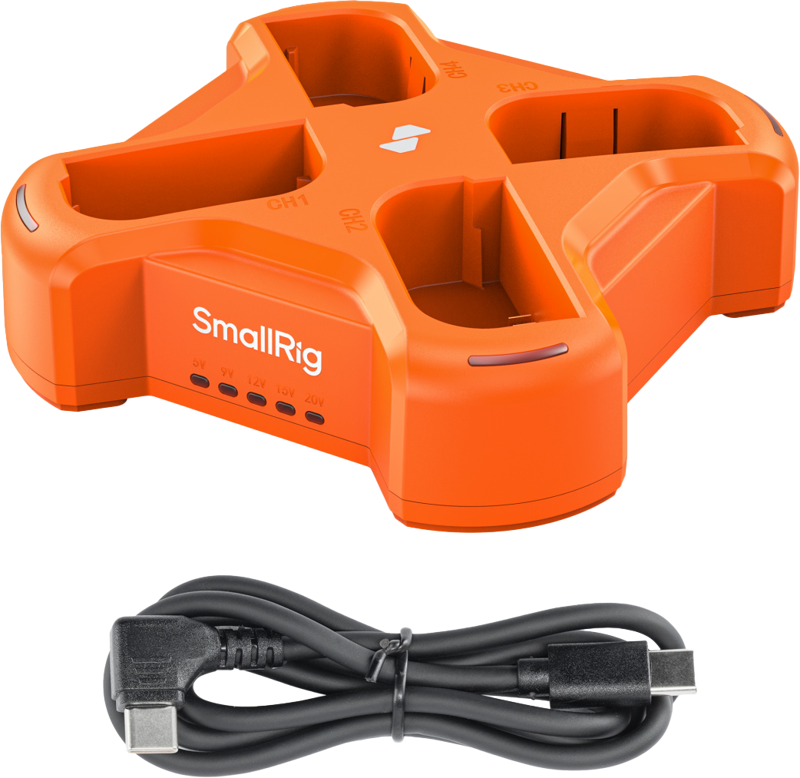 SMALLRIG 4838 LP-E6NH 4-Channel Camera Battery Charger