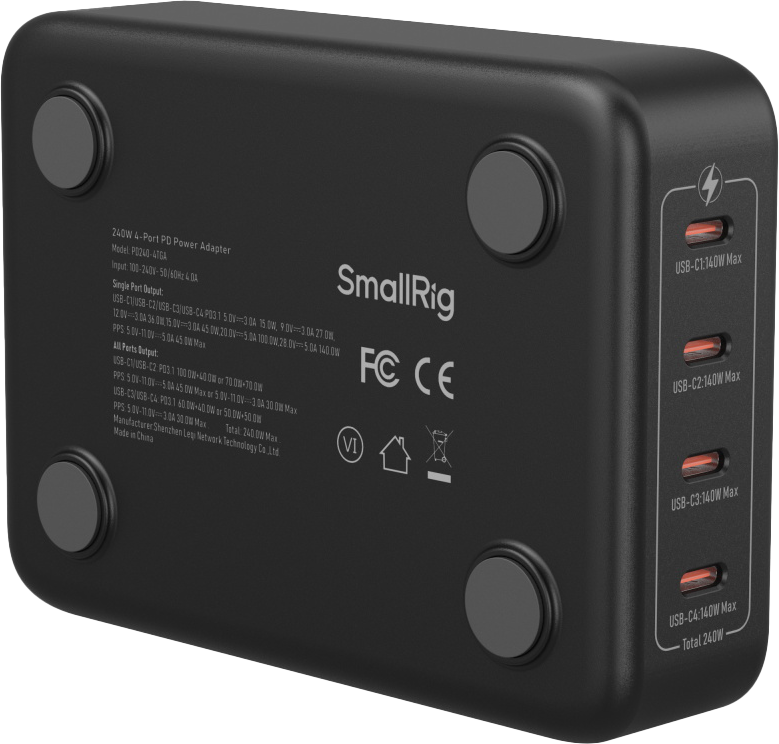 SMALLRIG 4752 240W 4-Port PD Power Adapter