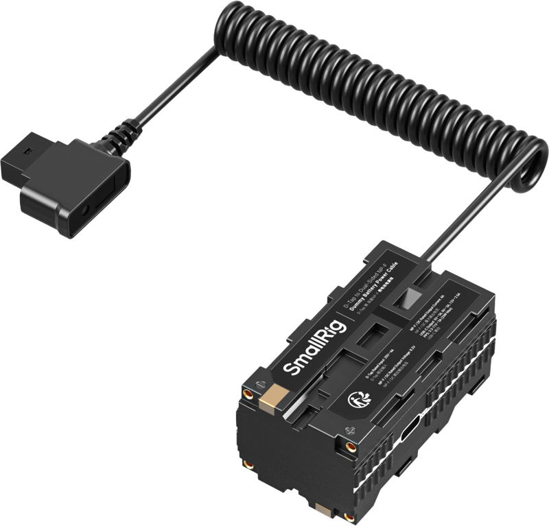 SMALLRIG 4884 D-Tap to Dual-Sided NP-F Dummy Battery Power Cable