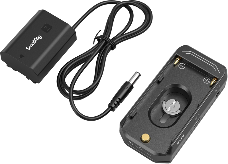 SMALLRIG 4341 NP-F battery Adapter Mount Plate Kit with NP-FZ100 Dummy Battery Power Cable