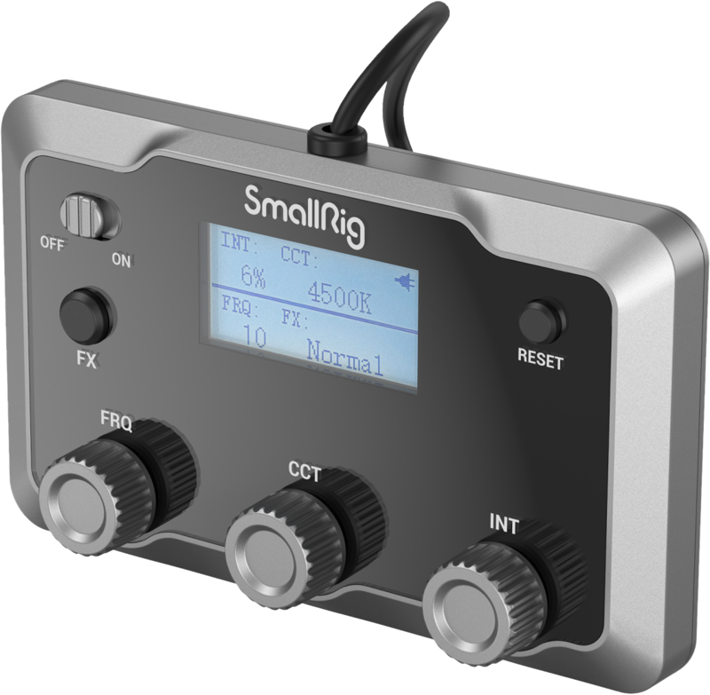 SmallRig’s lighting control gadget 3980 is an alternative way of controlling RC 350 / RC 450 LED lights