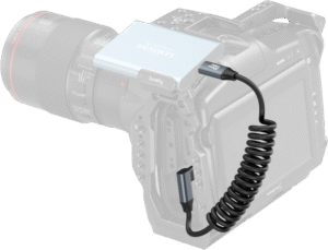 SMALLRIG 4792 USB-C Straight to USB-C Angled Coiled Data Cable