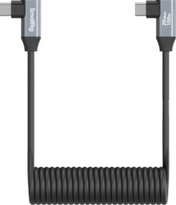 SMALLRIG 4793 USB-C Angled to USB-C Angled Coiled Data Cable