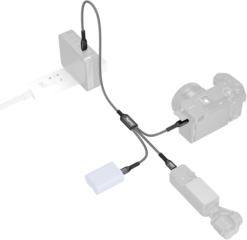 SMALLRIG 5079 USB-C Power Cable 3-in-1