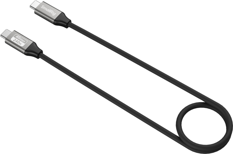 SMALLRIG 5074 USB-C Data Cable (Straight to Straight, 60cm (40Gbps + 240W + 8K)