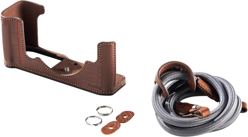 SMALLRIG 5096 Leather Case Kit for Nikon Z f Brown