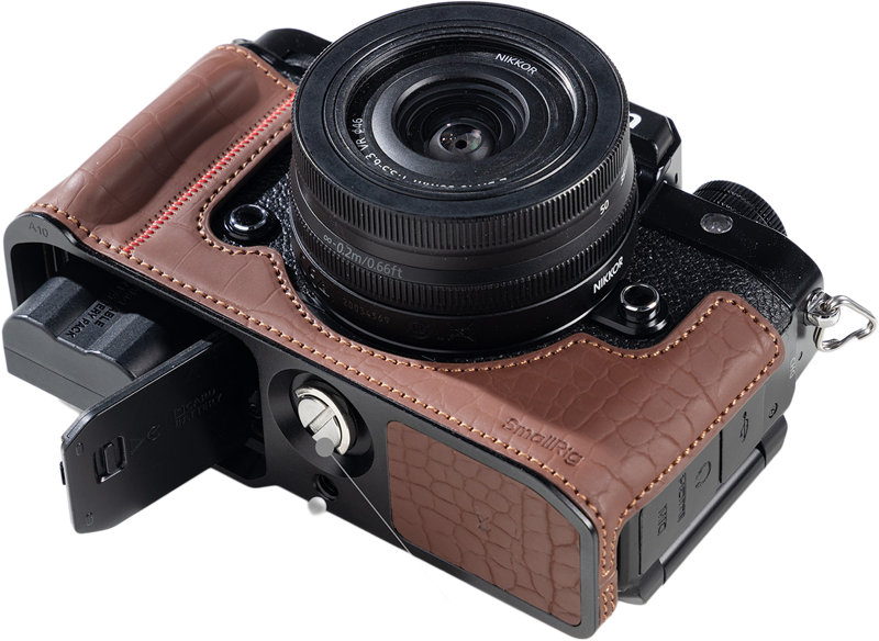 SMALLRIG 5096 Leather Case Kit for Nikon Z f Brown