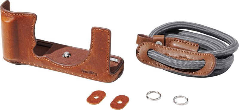 SMALLRIG 5449 Leather Case Kit for FUJIFILM X-E5 Brown