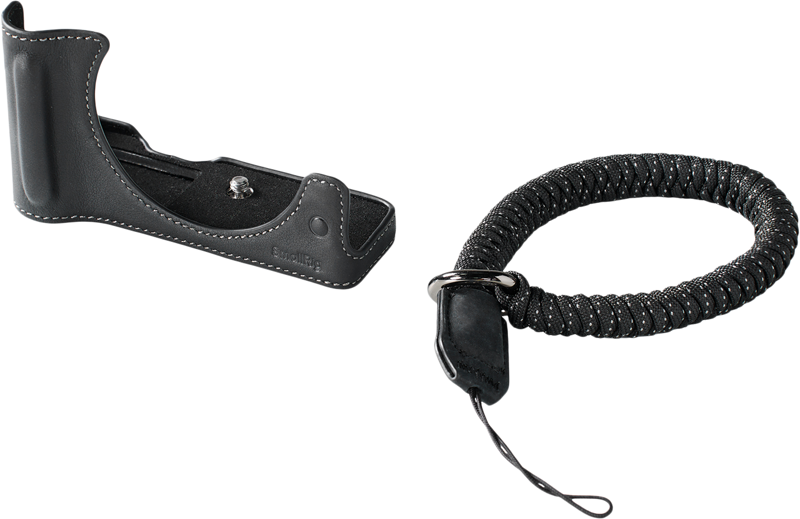 Offers comprehensive protection while enhancing the camera's aesthetic appeal. Crafted from premium top-grain leather