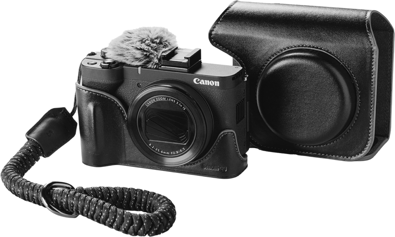 SMALLRIG 5386 Leather Case Kit for Canon PowerShot V1 Black