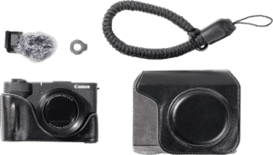 SMALLRIG 5386 Leather Case Kit for Canon PowerShot V1 Black