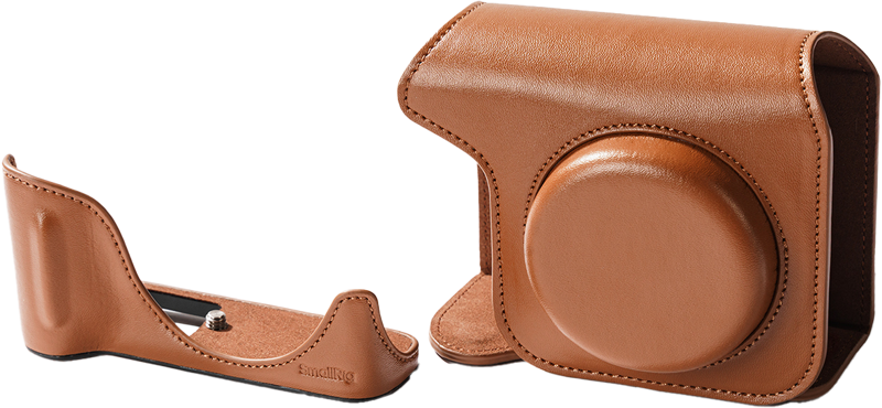 SMALLRIG 5385 Leather Case Kit for Canon PowerShot V1 Brown