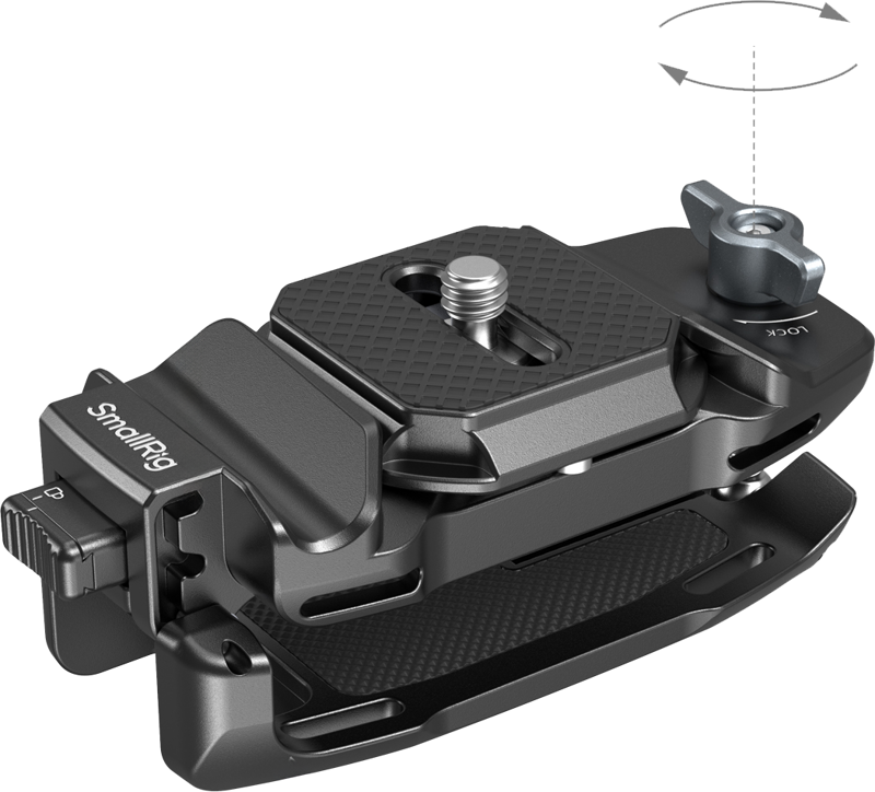 SMALLRIG 5053 Camera Clip with Quick Release Mount Plate Kit