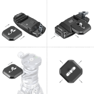 SMALLRIG 5053 Camera Clip with Quick Release Mount Plate Kit