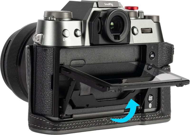 SMALLRIG 4709 Leather Half Case Kit for Fujifilm X-T50 Black