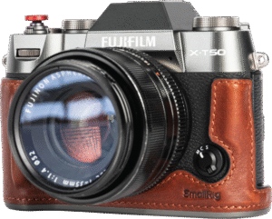SMALLRIG 4710 Leather Half Case Kit for Fujifilm X-T50 Brown