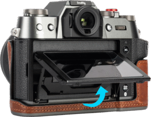 SMALLRIG 4710 Leather Half Case Kit for Fujifilm X-T50 Brown