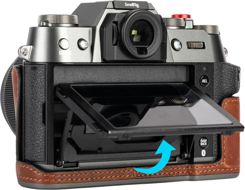 SMALLRIG 4710 Leather Half Case Kit for Fujifilm X-T50 Brown