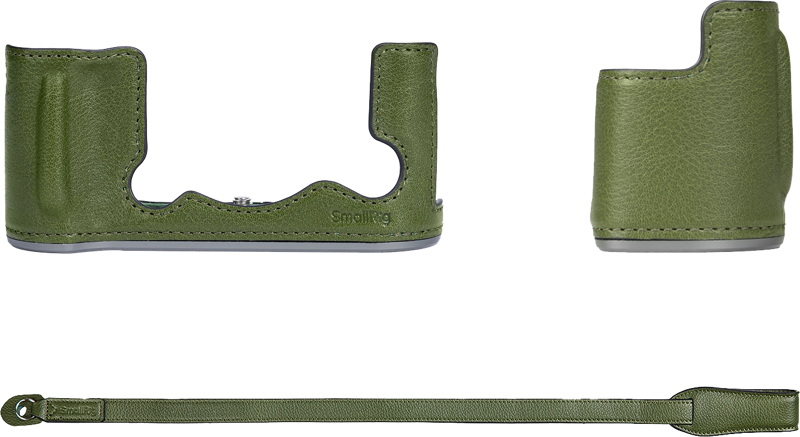 SMALLRIG 4711 Leather Half Case Kit for Fujifilm X-T50 Green