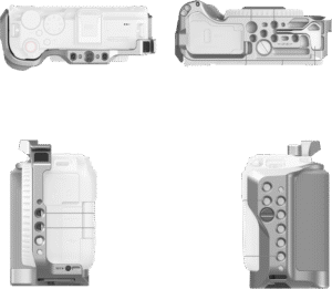 and optimized grip. Its full-cover construction protects the camera while providing extra mounting options for accessories.