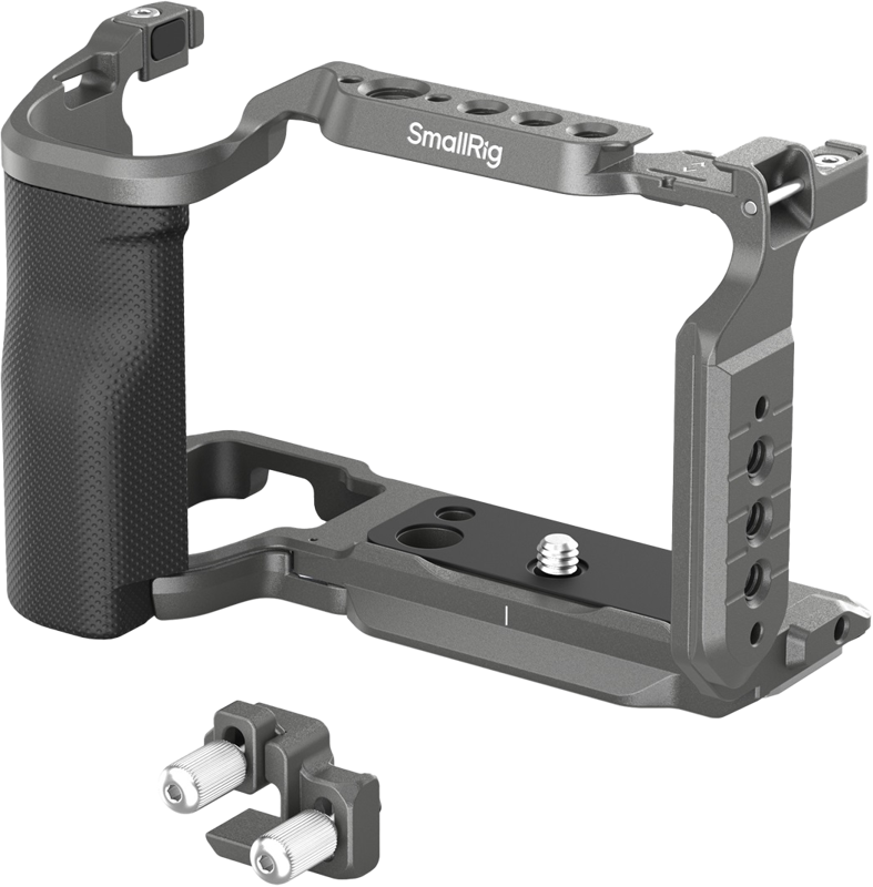 and secure the HDMI port. The cage kit includes a cage and an HDMI clamp.
