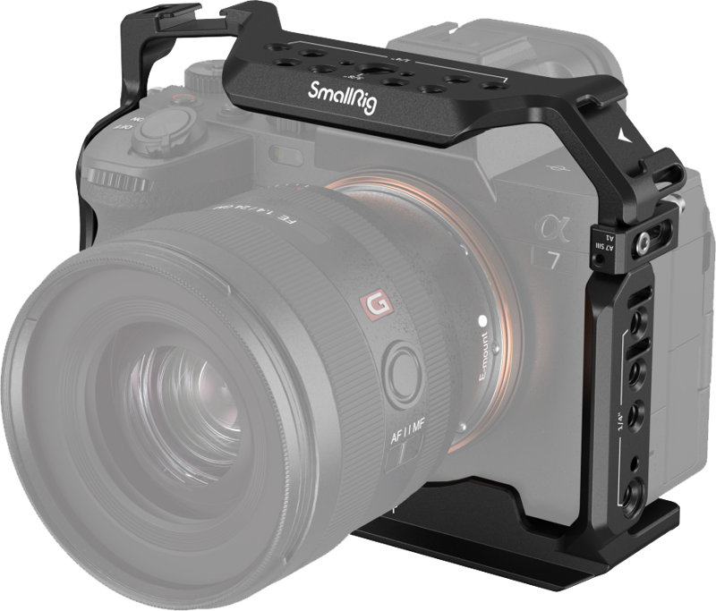 Designed to provide accessory mounts and protect the camera and gives access to interfaces