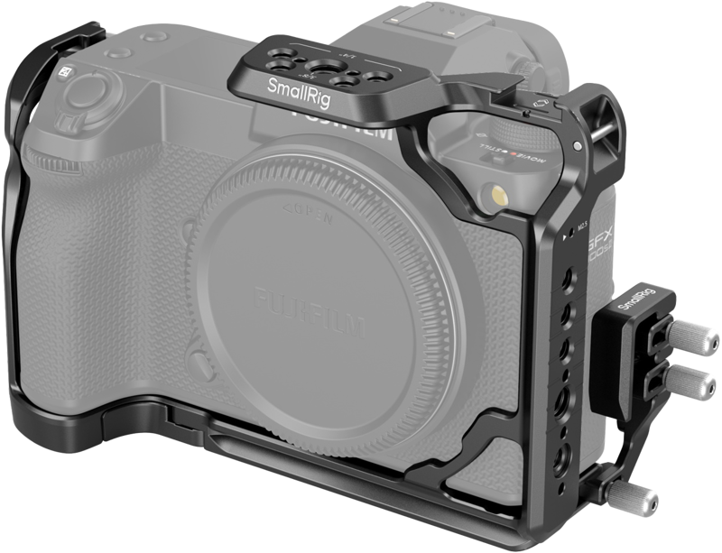 Designed to protect the camera and attach various accessories. The kit includes a cage and a HDMI &amp USB-C cable clamp.