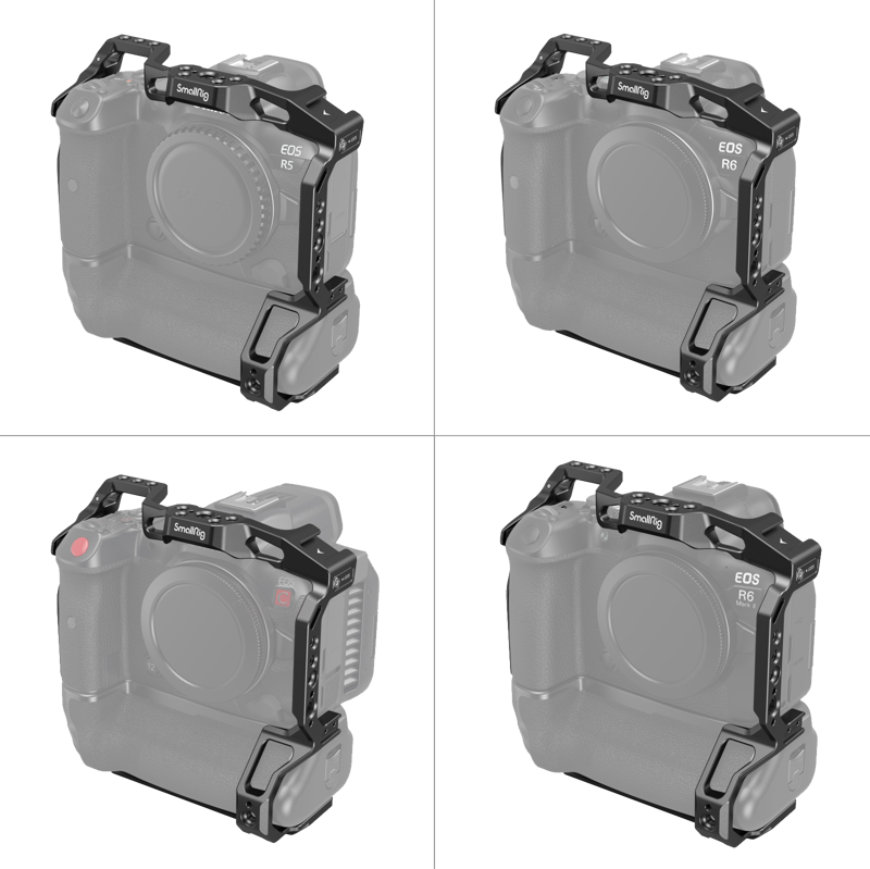 SMALLRIG 3464 Cage for Canon EOS R5 / R6 / R5C / R6 Mark II with BG-R10 Battery Grip