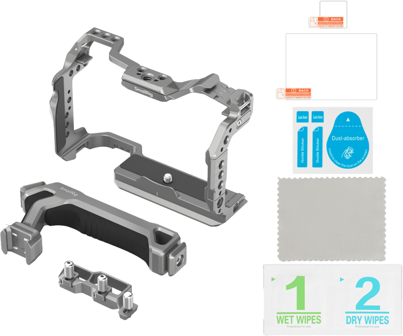 and accessory expansion. The kit includes a cage