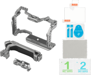 and accessory expansion. The kit includes a cage