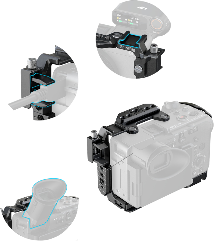 SMALLRIG 5590 Advanced Cage Kit with Battery Plate for Sony FX2