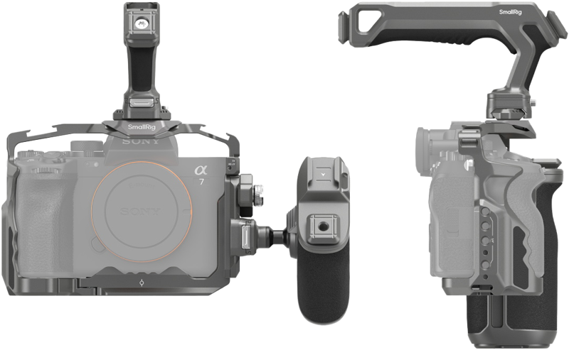 SMALLRIG 4539 HawkLock Quick Release Advanced Cage Kit for Sony Alpha 7R V / 7 IV / 7S III