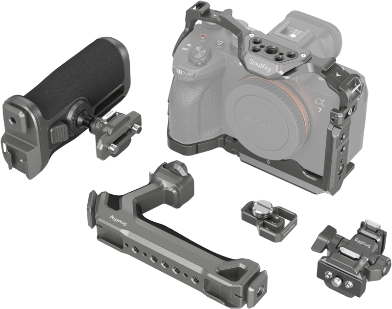 SMALLRIG 4539 HawkLock Quick Release Advanced Cage Kit for Sony Alpha 7R V / 7 IV / 7S III