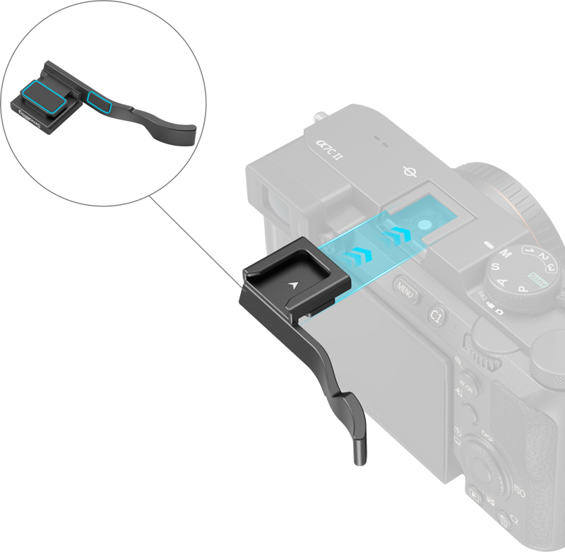 SMALLRIG 4820 Thumb Grip for Sony Alpha 7C II / Alpha 7CR / Alpha 7C Black