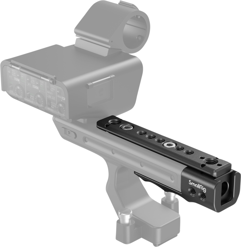 Designed to extend the length of the FX3 XLR Handle and add more accessory mounting interfaces.