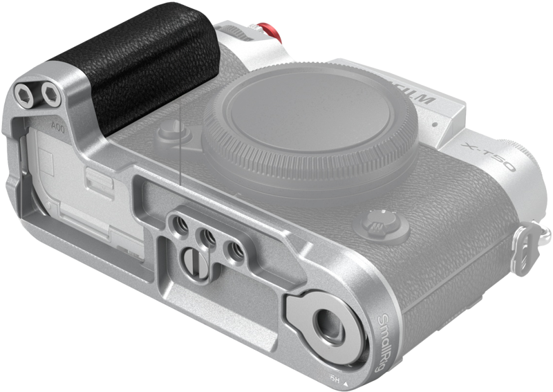 SMALLRIG 4713 Silicone L-Shape Handle for Fujifilm X-T50 Silver