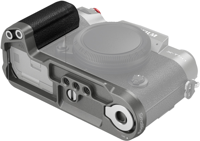 SMALLRIG 4712 Silicone L-Shape Handle for Fujifilm X-T50 Charcoal Silver