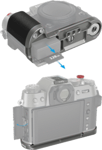 SMALLRIG 4712 Silicone L-Shape Handle for Fujifilm X-T50 Charcoal Silver