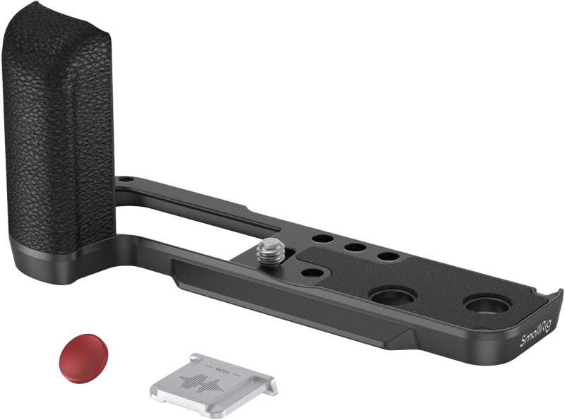 Ergonomically shaped silicone for better grip. Texture and color perfectly match the camera.