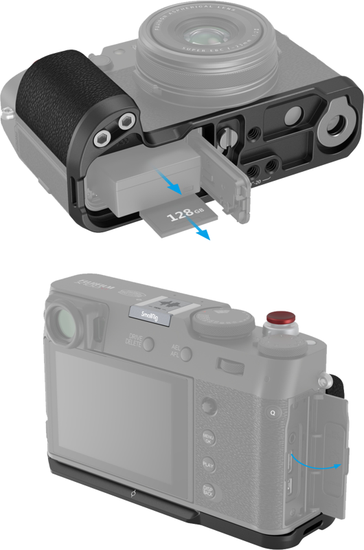 SMALLRIG 4556 L-Shape Grip for Fujifilm X100VI / X100V Black