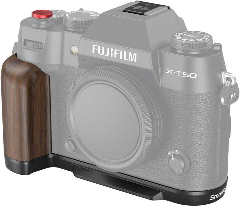 SMALLRIG 4784 Wooden L-Shape Grip for Fujifilm X-T50 Black