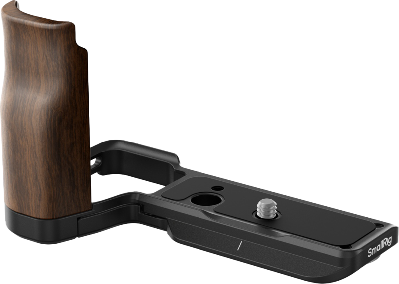 SMALLRIG 4864 L-Shape Mount Plate with Wooden Handle for Sony ZV-E10 II