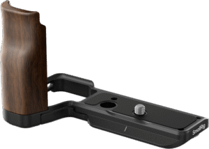 SMALLRIG 4864 L-Shape Mount Plate with Wooden Handle for Sony ZV-E10 II