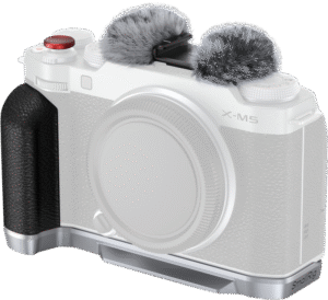 SMALLRIG 4875 L-Shape Mount Plate with Silicone Handle for FUJIFILM X-M5 Sliver