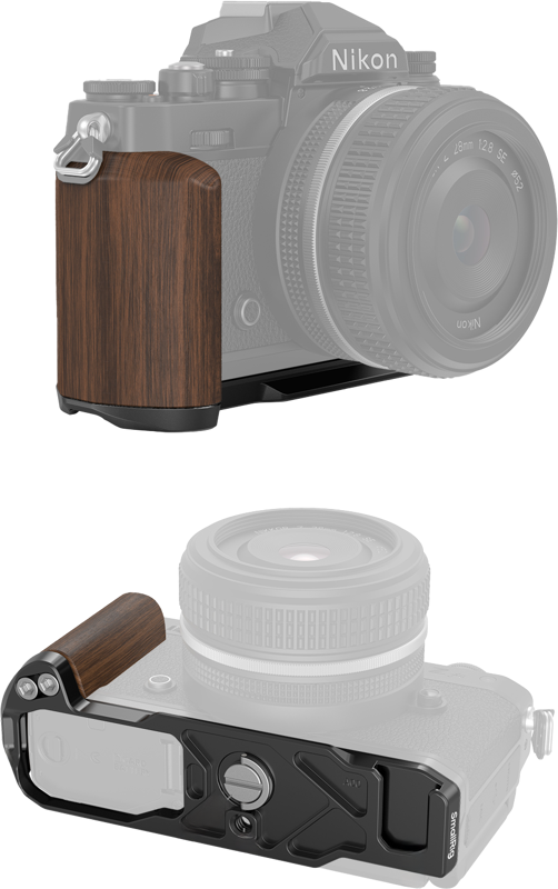 SMALLRIG 4802 Wooden L-Shape Grip for Nikon Z fc Black